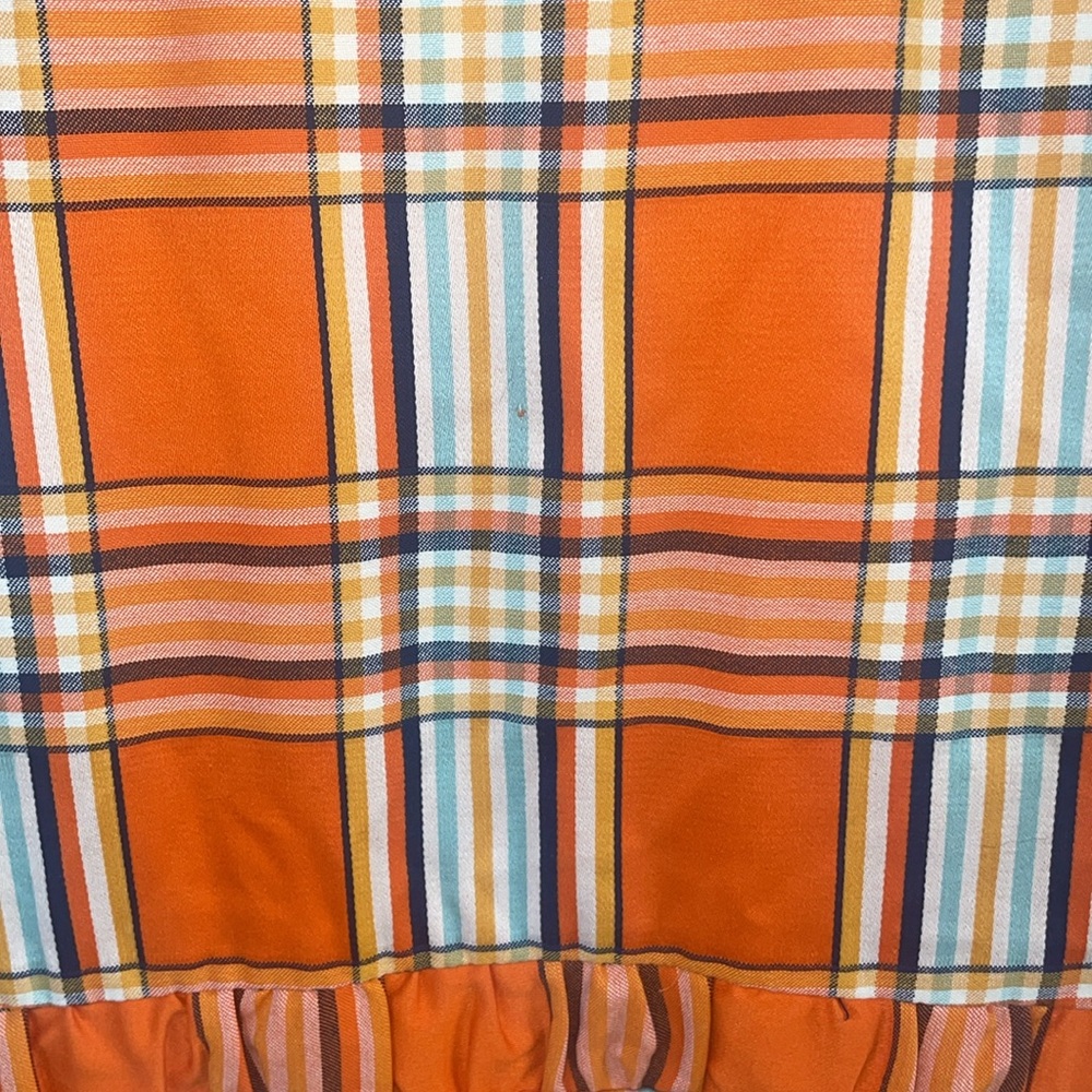 MARSIS California vintage 60’s orange blue plaid blazer jacket oversized collar - Picture 12 of 12